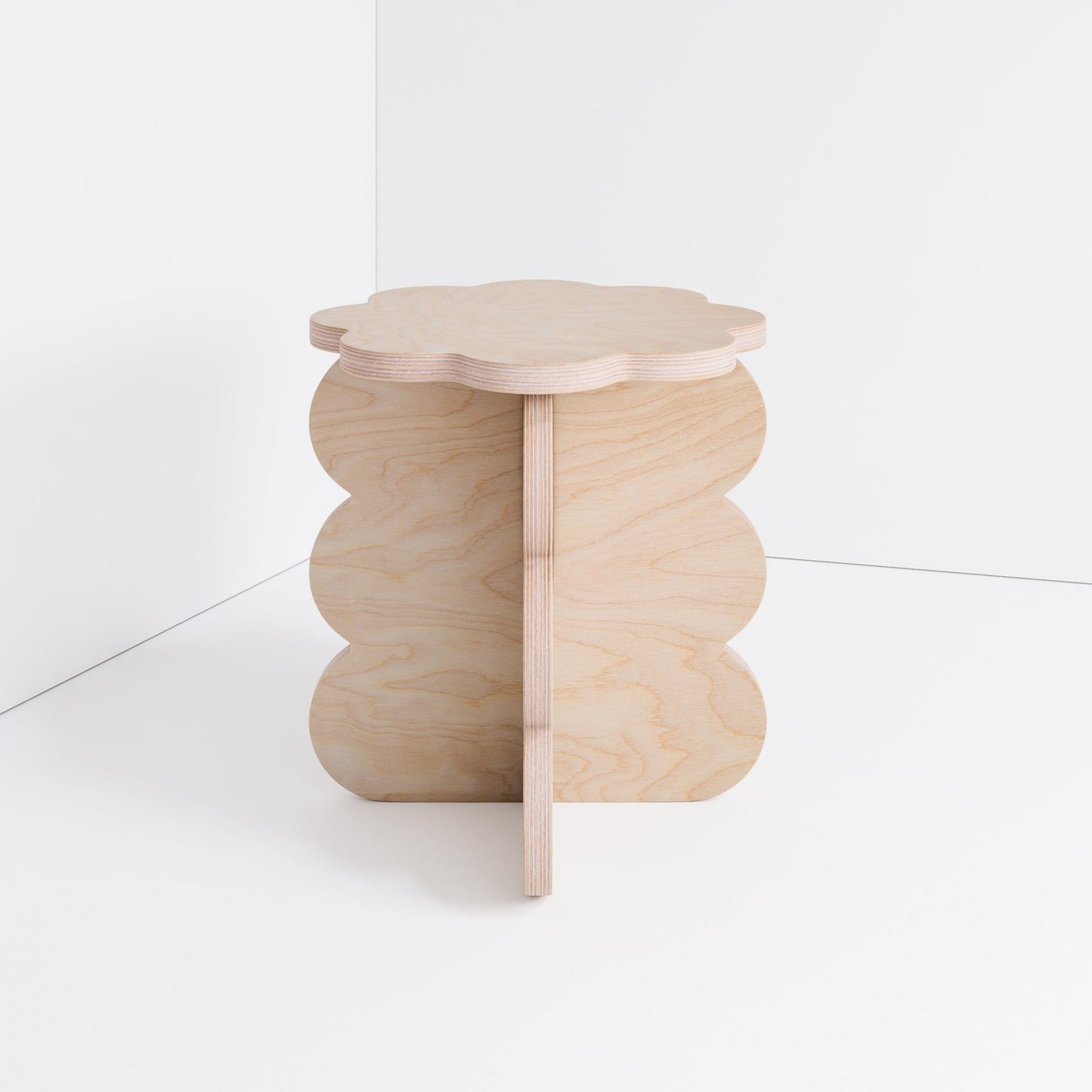 wavy Hocker/Beistelltisch aus Holz - Bauanleitung + Schnittmuster