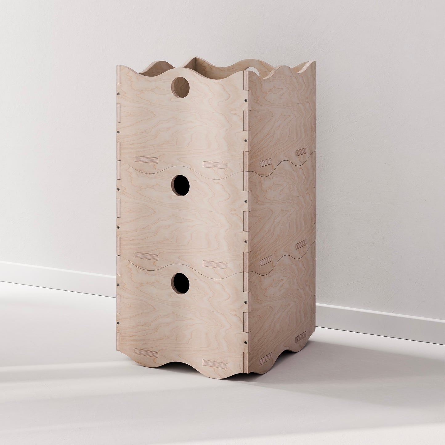 modulare Holz Box zum stapeln