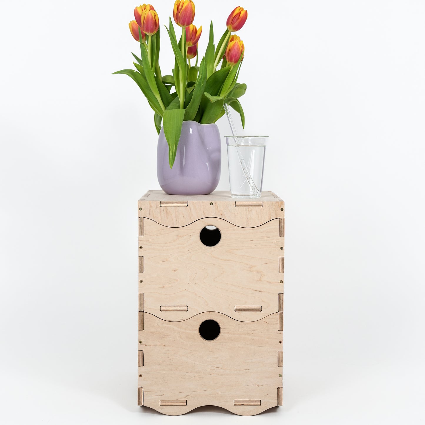 2 modulare Holzboxen + 1 Deckel