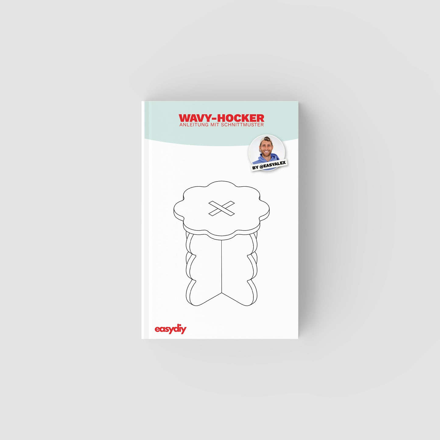 wavy Hocker/Beistelltisch aus Holz - Bauanleitung + Schnittmuster