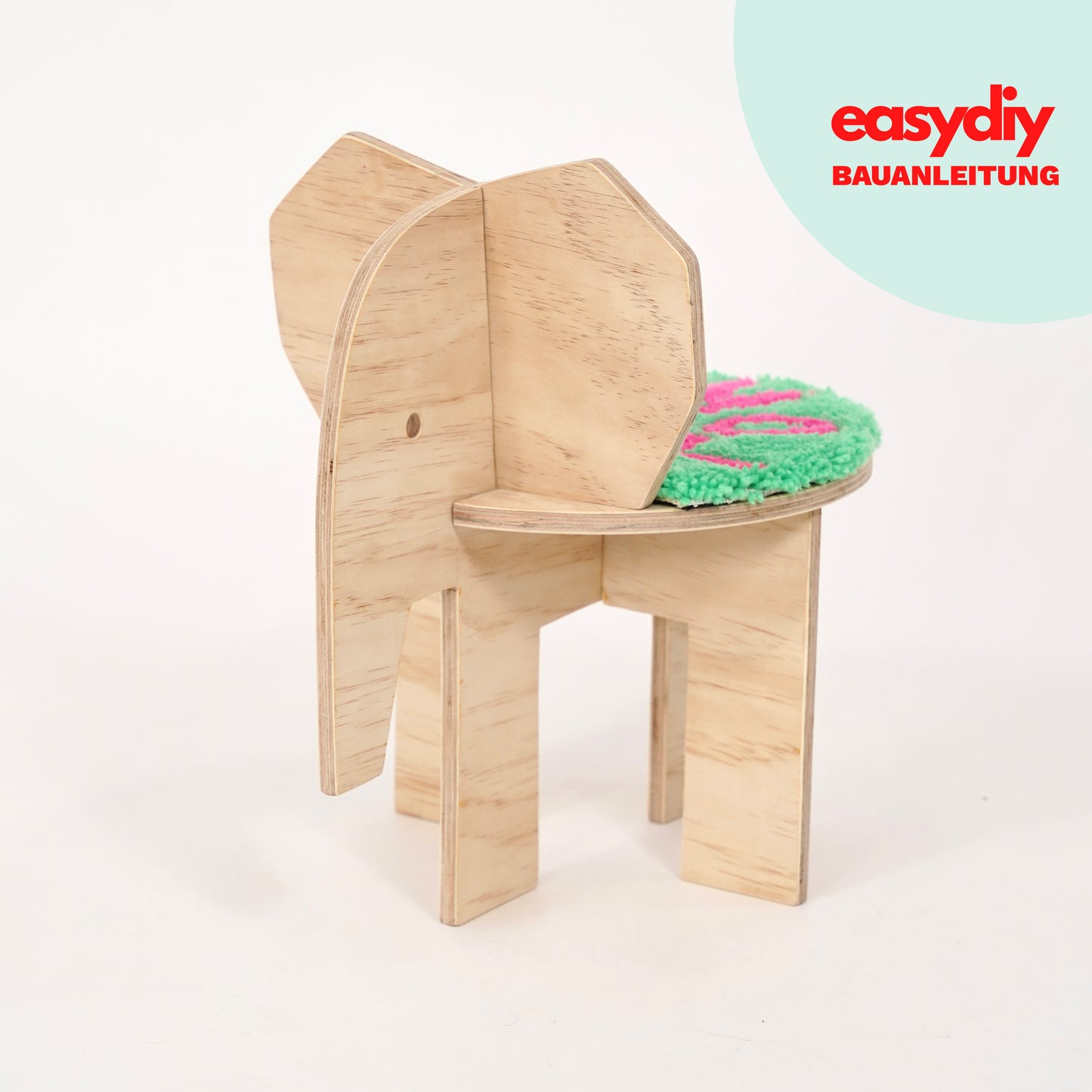DIY Elefanten Stuhl für Kinder Bauanleitung + Schnittmuster