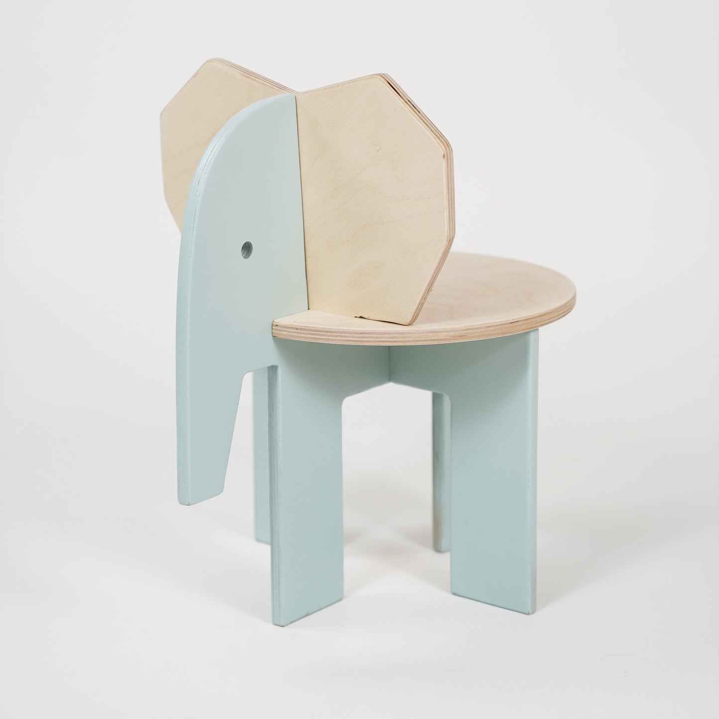 Elefanten Kinderstuhl aus Holz zum zusammenstecken