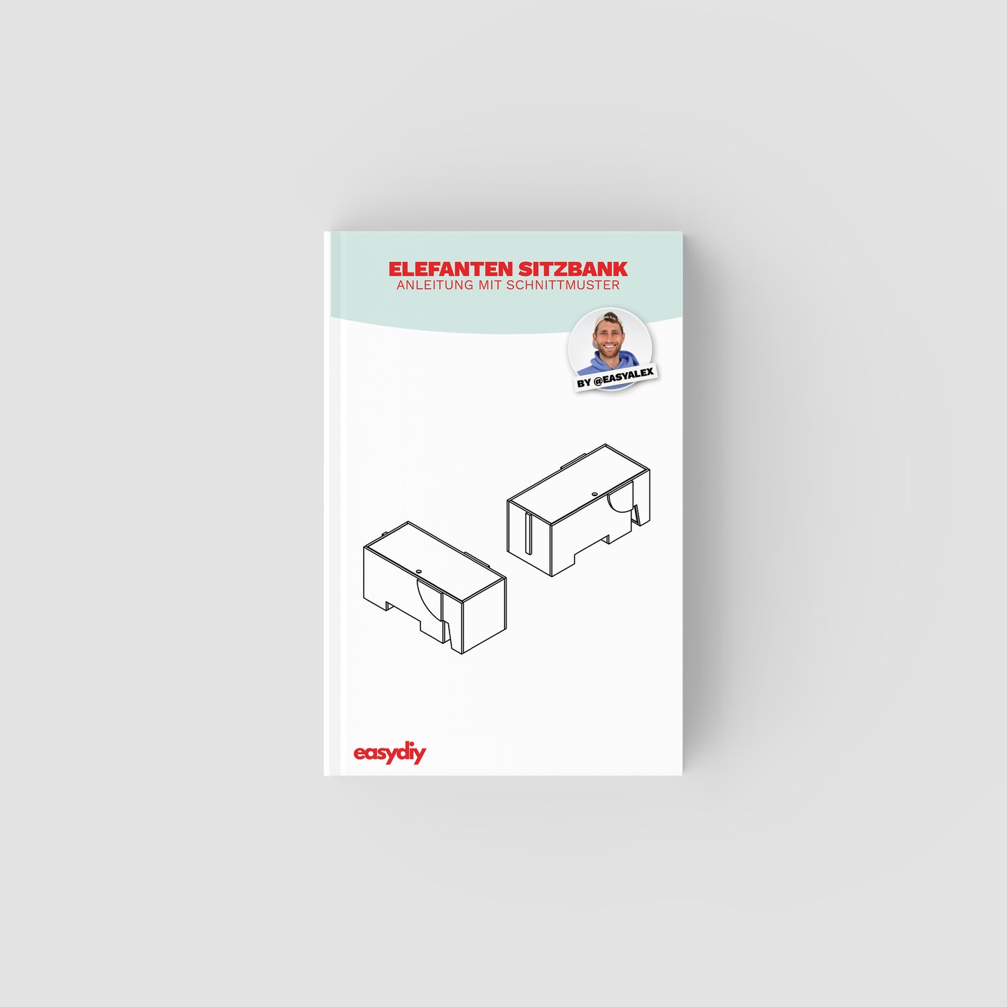 DIY Elefanten Sitzkiste - Bauanleitung + Schnittmuster