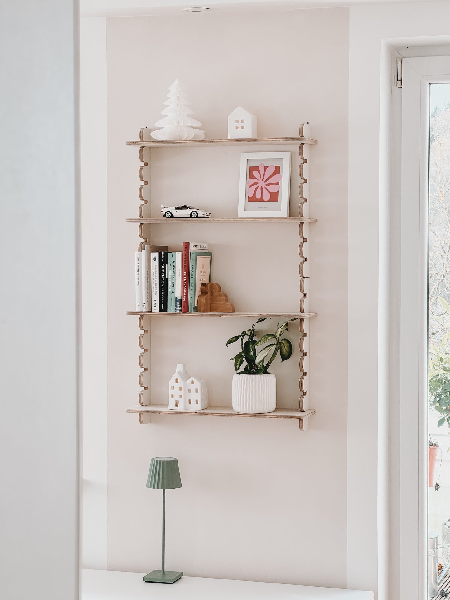 zusätzliches Regalbrett für modulares Holzregal