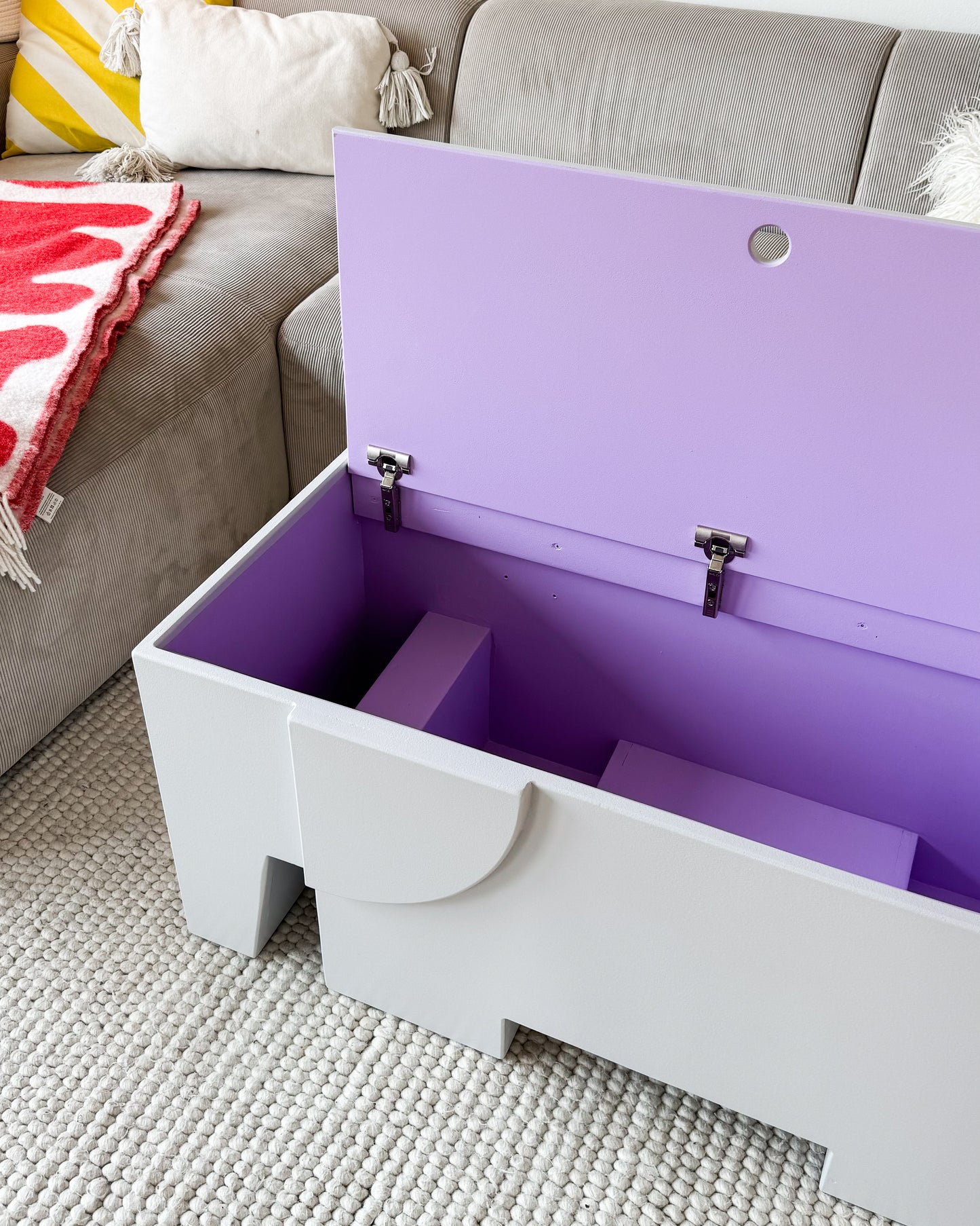 DIY Elefanten Sitzkiste - Bauanleitung + Schnittmuster