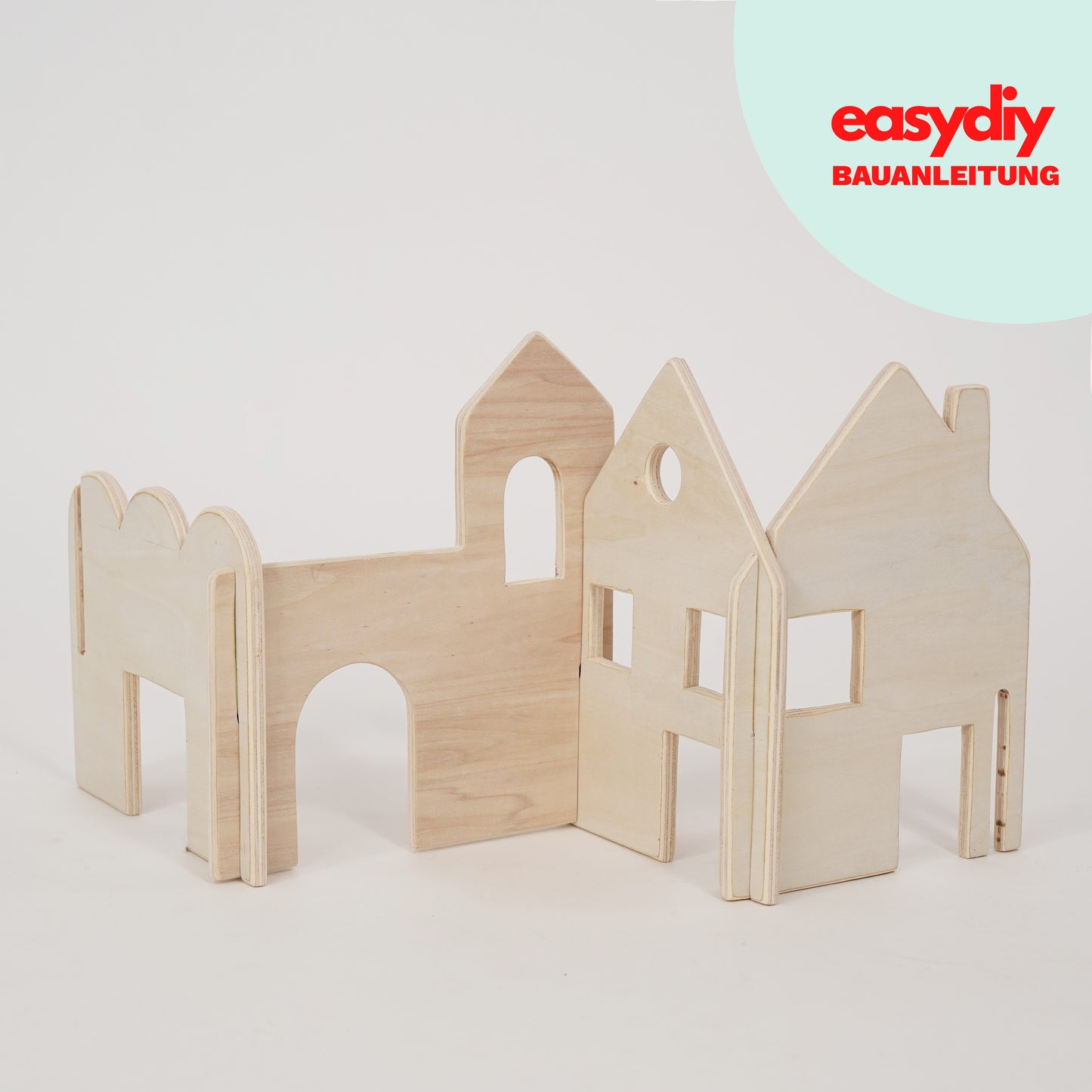 DIY Steckbare Häuser für Kinder Bauanleitung + Schnittmuster