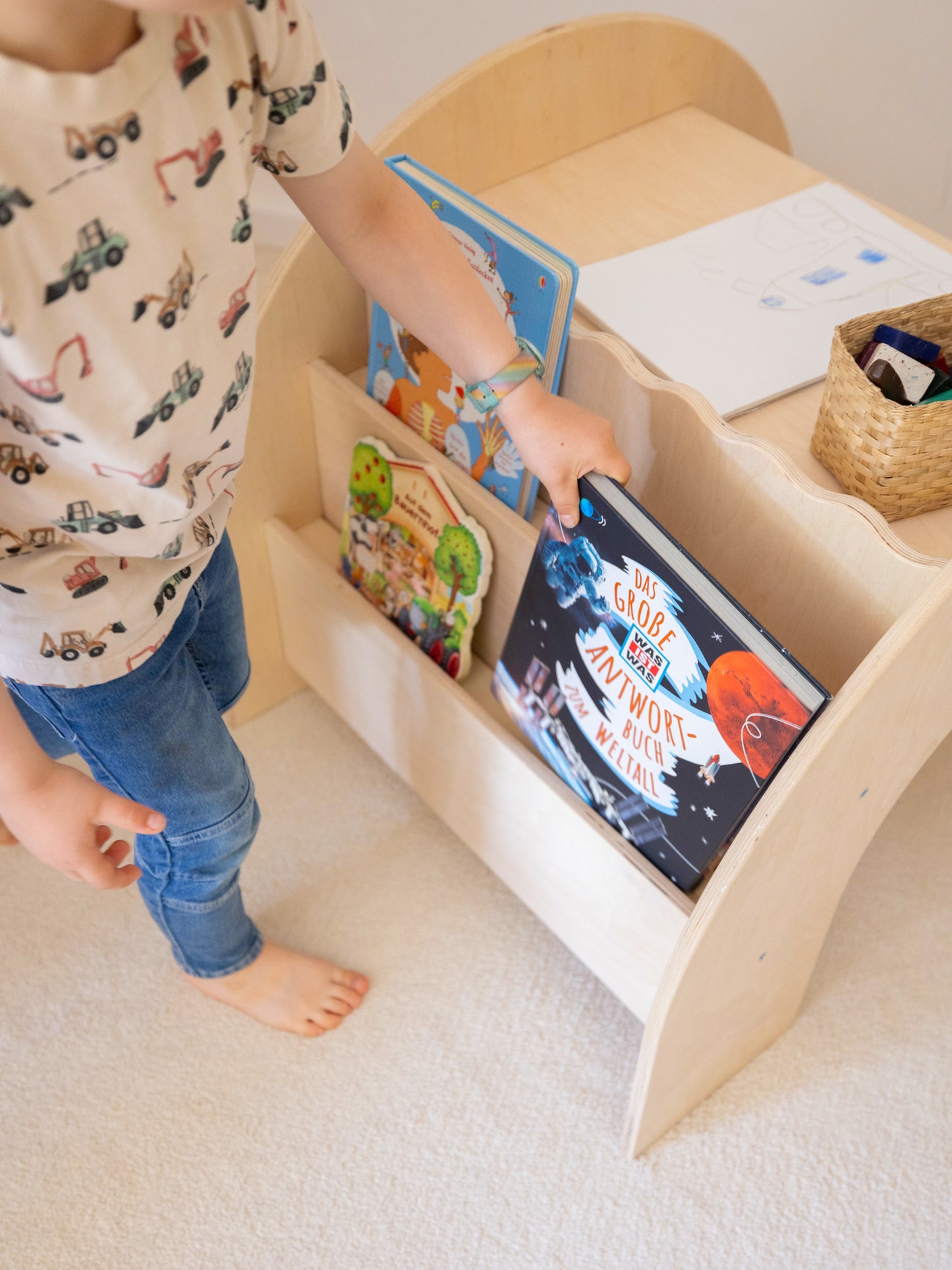 modular wooden box for stacking