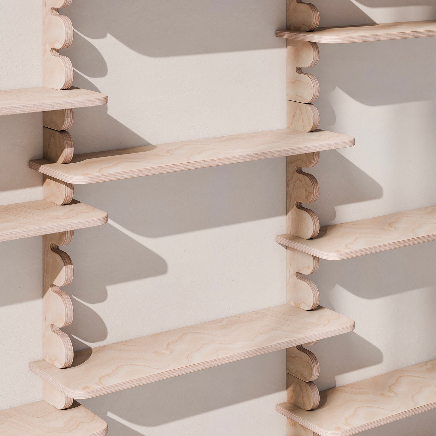 zusätzliches Regalbrett für modulares Holzregal