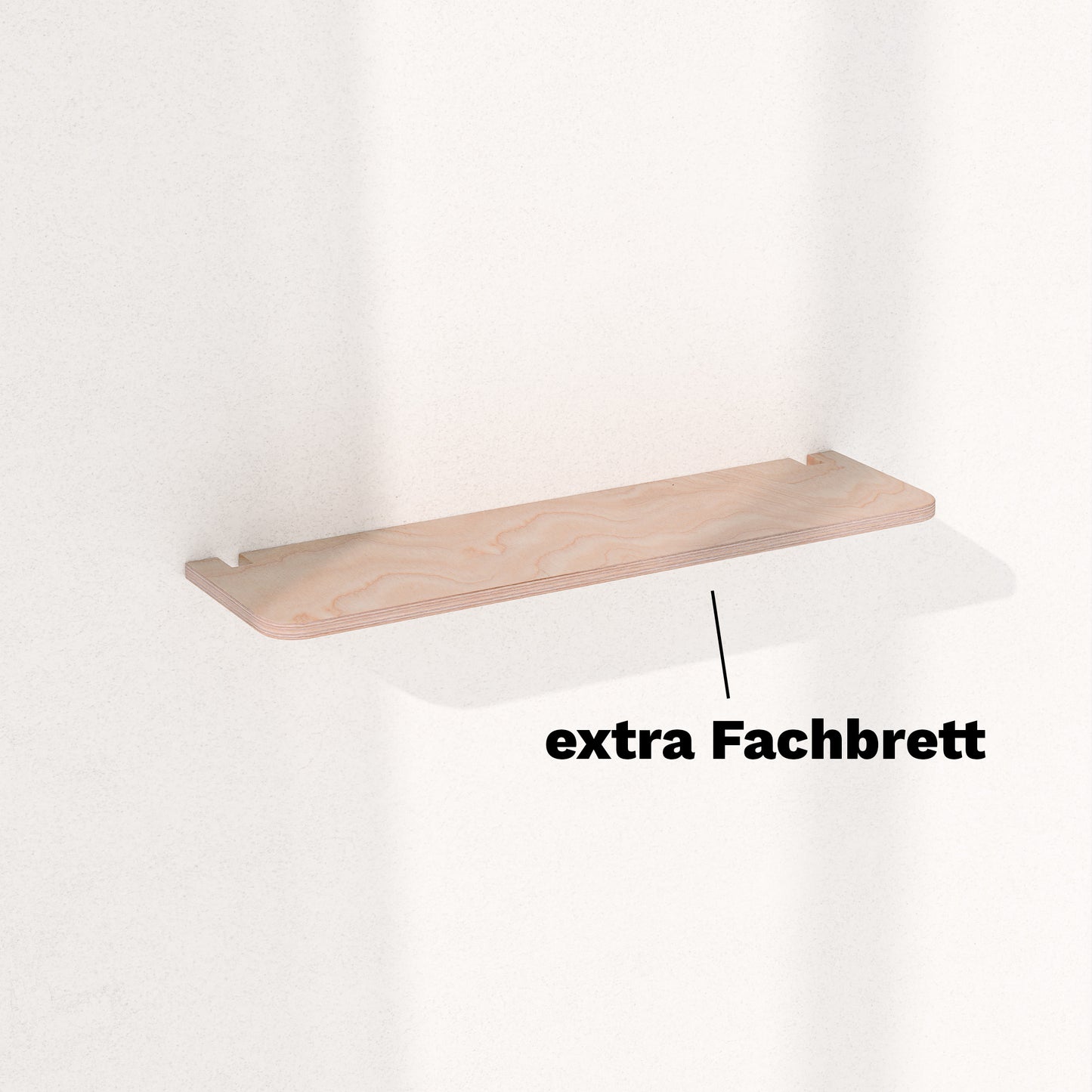 zusätzliches Regalbrett für modulares Holzregal