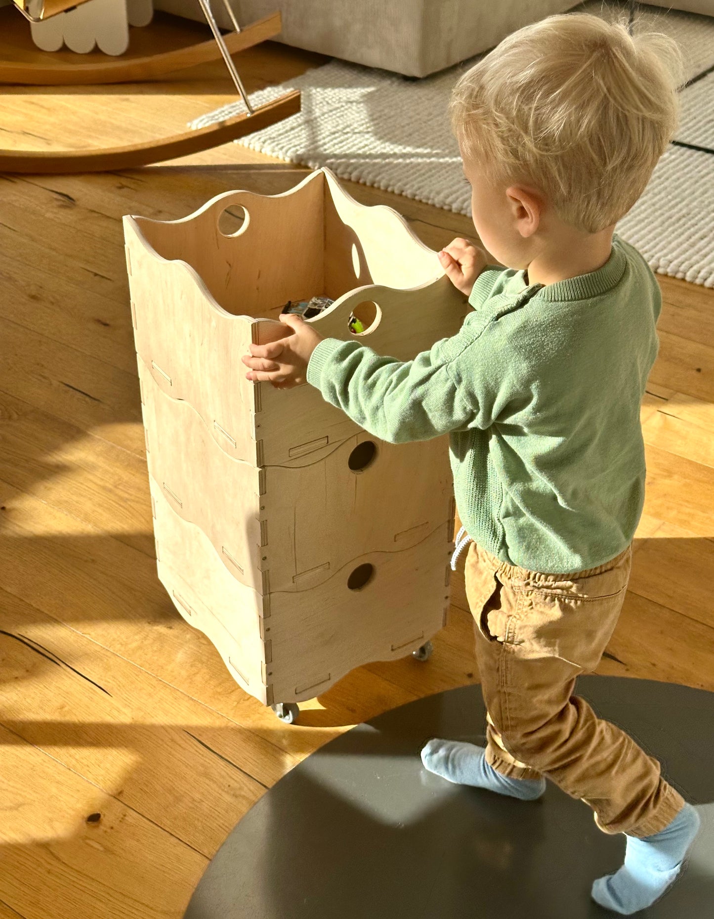 modulare Holz Box zum stapeln