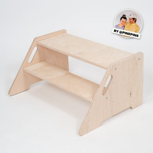 Geschwister Hocker aus Multiplex Holz von Pinepins