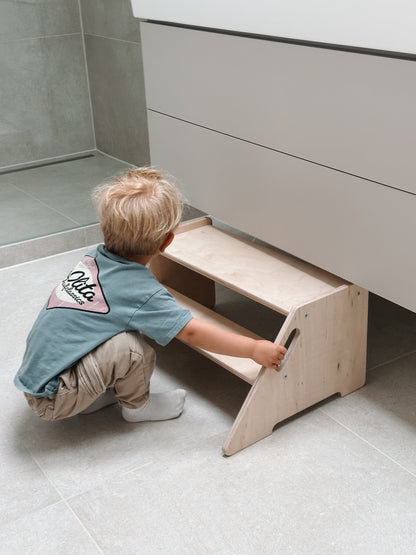 Geschwister Hocker aus Multiplex Holz von Pinepins