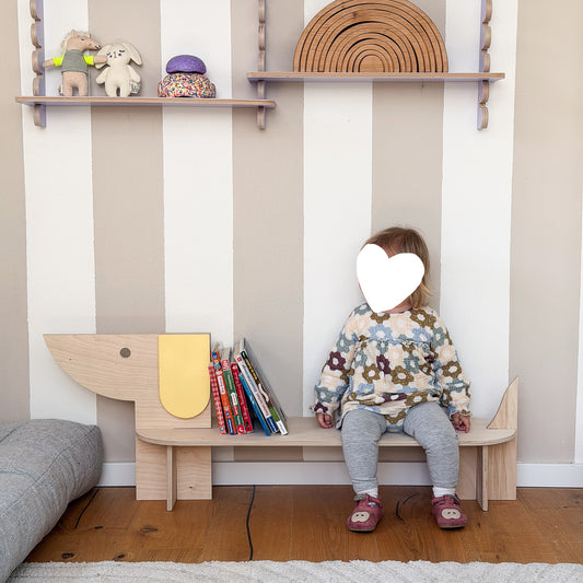 Dackel Bank oder Regal